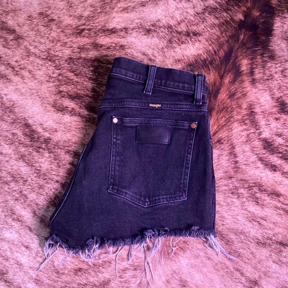 Black Wrangler shorts